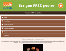 Tablet Screenshot of cedarmontwoodworking.com